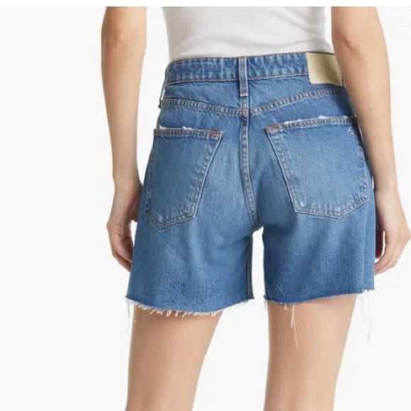 Rag & Bone Rosa High Waist Ripped Nonstretch Denim Cutoff Shorts Size 27 - Picture 4 of 11
